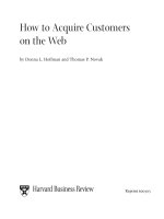 Tài liệu How To Acquire Customers On The Web pptx