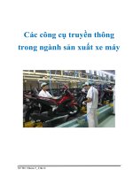 Tài liệu Các công cụ truyền thông trong ngành sản xuất xe máy pptx