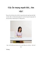 Tài liệu Gây ấn tượng mạnh khi... tìm việc! docx