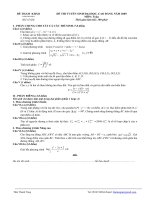 Tài liệu Đề thi tuyển sinh Đại học, cao đẳng môn Toán - Đề số 6 ppt