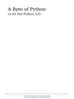 Tài liệu A Byte of Python ppt