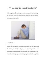 Tài liệu Vì sao bạn vẫn chưa trúng tuyển? doc