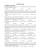 Bài soạn Bài tập ôn tập trắc nghiệm lớp 12