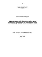 Vận dụng phương pháp tổ chức hoạt động tự học để nâng cao năng lực học tập học phần chủ nghĩa xã hội khoa học của sinh viên các trường cao đẳng( qua khảo sát tại trường cao đẳng y tế nghệ an) 