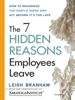 Tài liệu The 7 hidden reasons employees leave docx