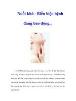Tài liệu Nuốt khó - Biểu hiện bệnh đáng báo động docx
