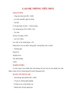 Tài liệu GIÁO TRÌNH LAO HỆ THỐNG TIÊU HOÁ ppt