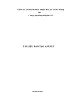 Tài liệu Tài liệu đào tạo ASP.NET pdf
