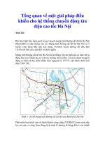 Tài liệu Tổng quan về một giải pháp điều khiển cho hệ thống chuyển động tàu điện doc