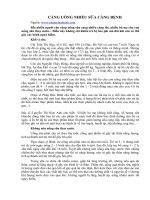 Tài liệu CÀNG UỐNG NHIỀU SỮA CÀNG BỆNH ppt