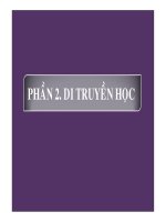 Tài liệu Phần 2: Di truyền học pdf