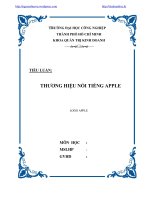 Thương hiệu nổi tiếng apple 