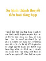 Tài liệu Sự hình thành thuyết tiến hoá tổng hợp ppt