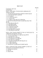 NÂNG CAO CHẤT LƯỢNG CHO VAY NGẮN HẠN TẠI AGRIBANK CHI NHÁNH  LÁNG HẠ