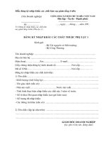 Tài liệu Mẫu đăng ký nhập khẩu các chất làm suy giảm tầng ô-dôn pdf