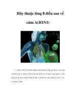Tài liệu Hãy thuộc lòng 8 điều sau về cúm A(H1N1) docx
