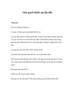 Tài liệu Giải quyết khiếu nại lần đầu pdf