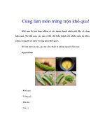 Tài liệu Cùng làm món trứng trộn khổ qua! ppt