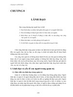 Tài liệu Chương 8: LÃNH ĐẠO doc