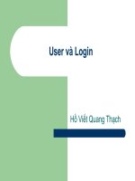 Tài liệu User và Login pptx