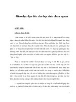 Tài liệu Gíao dục đạo đức cho học sinh chưa ngoan doc