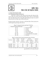Tài liệu Điều tra nhu cầu sư dụng nước doc