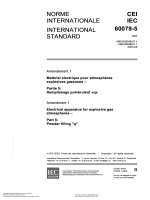 iec 60079-5 electrical apparatus for explosive gas atmospheres - powder filling ''q''