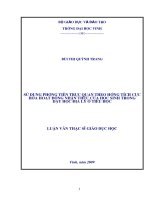 Sử dụng phương tiện trực quan theo hướng tích cực hoá hoạt động nhận thức của học sinh trong dạy học địa lý ở tiểu học 