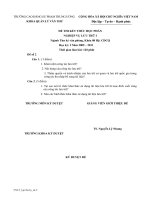 Tài liệu Đề kiểm tra số 2 môn lưu trữ ppt