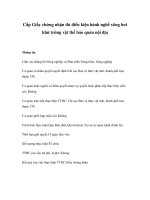 Tài liệu Cấp Giấy chứng nhận đủ điều kiện hành nghề xông hơi khử trùng vật thể bảo quản nội địa pdf