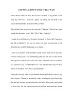 Tài liệu GOD WOULD HAVE WANTED IT THAT WAY! ppt