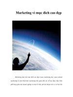 Tài liệu Marketing vì mục đích cao đẹp ppt