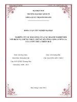 Nghiên cứu sự hài lòng của các doanh nghiệp đối với dịch vụ chứng thực chữ ký số công cộng (VNPT CA) của VNPT thừa thiên huế sử dụng mô hình VCSI 