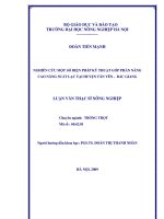 nghiên cứu một số biện pháp kỹ thuật góp phần nâng cao năng suất lạc tại huyện tân yên bắc giang 