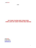 Tài liệu Xây dựng thương hiệu thành phần chíên lược xây dựng thương hiệu hiện đại doc