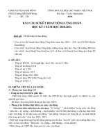 Tài liệu báo cáo công đoàn sơ kết hkI