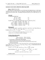 Tài liệu Giải toán bằng phương pháp quy đổi ppt