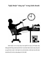 Tài liệu Nghệ thuật “sáng tạo” trong kinh doanh pdf