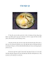 Tài liệu Chè hột vịt docx