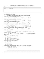 Gián án KT chương II số học 6