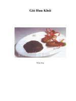 Tài liệu Giò Hun Khói pptx