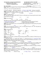 Tài liệu ĐỀ THI THỬ ĐH NĂM 2009 TRƯỜNG THPT ĐÔNG SƠN 1 - MÔN THI: HÓA HỌC (MÃ ĐỀ THI 100) docx