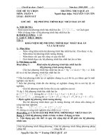 Bài giảng chuyên đề hệ phương trình bậc nhất hai ẩn