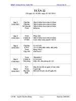 Bài soạn Giao an lop 2 tuan 22