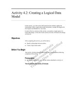 Tài liệu Activity 4.2: Creating a Logical Data Model ppt