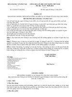 Tài liệu 33_2010_TT-BGDĐTBỒI DƯỠNG NGHIỆP VỤ SƯ PHẠM