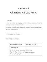 Tài liệu Chính tả 2 - Gà trống và cáo pptx