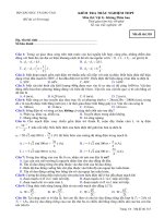 Tài liệu Bộ đề ôn thi tốt nghiệp phân ban môn lý đề 1 pdf