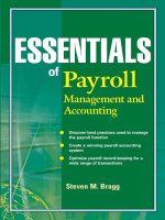 Essentials of payroll  management and accounting 