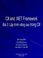 Tài liệu Bài 3: Lập trình nâng cao trong C#Đoàn pdf